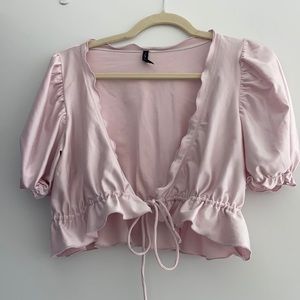 Pink Silk Blouse